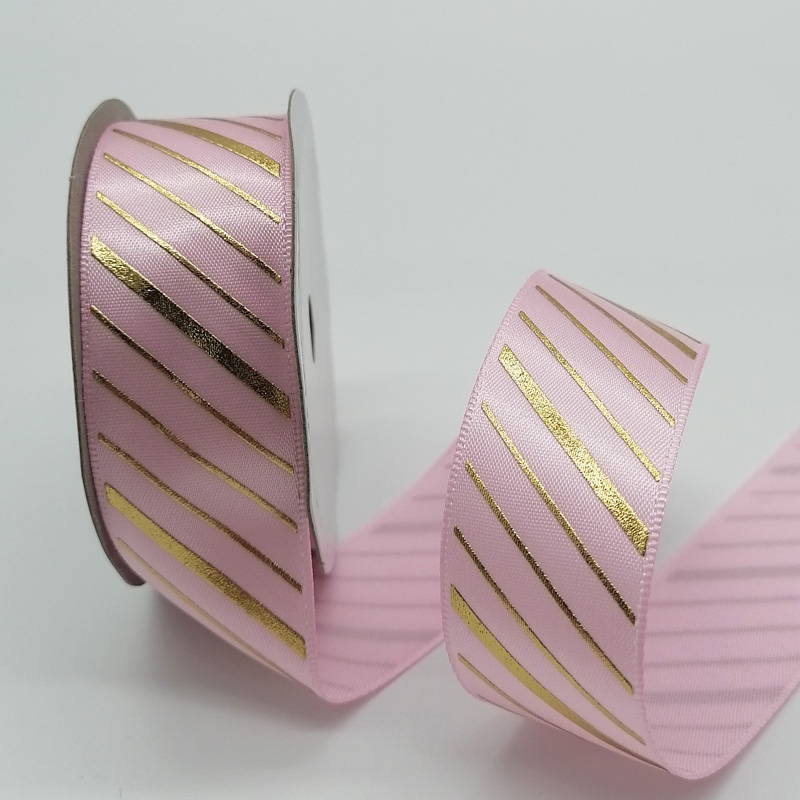 Pink satin ribbon 