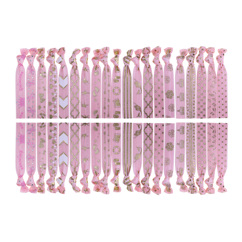 lazos de pelo rosa